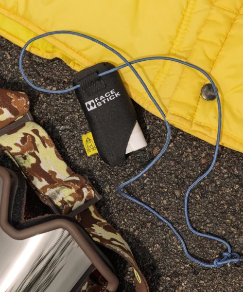 Alternative view of MTN.BUM Face Stick Koozie