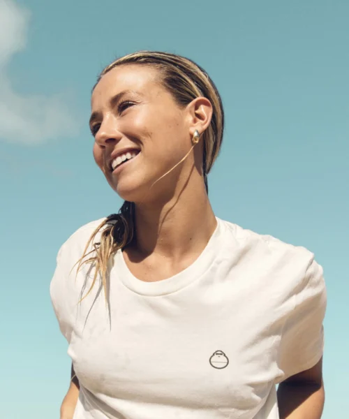 Alternative view of Plain Tee - White